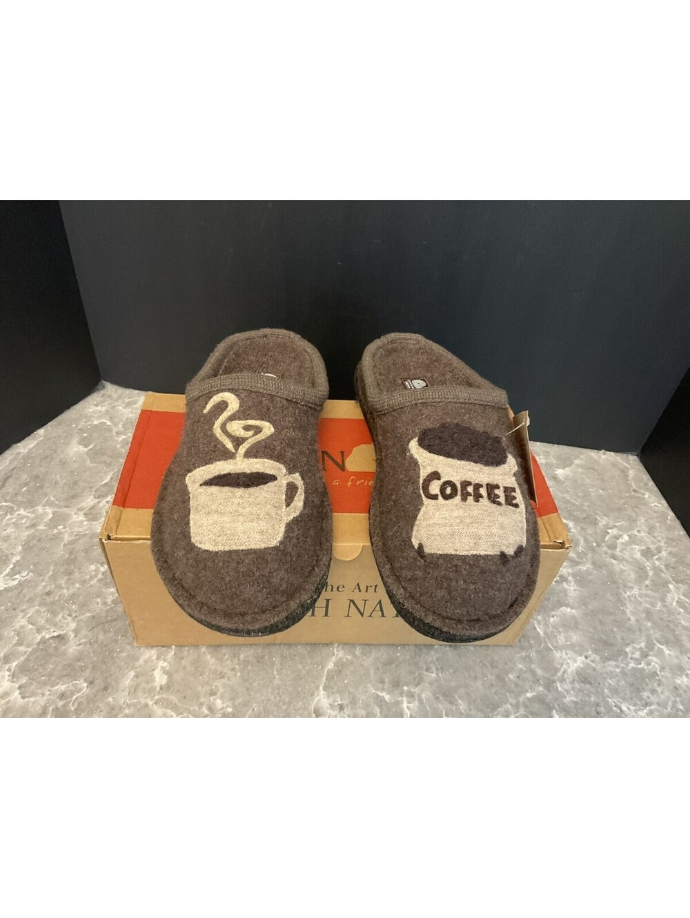 New! Womens Haflinger AR Coffee Earth Comfort Slippers. Size EU 38 - US 7. Nice
